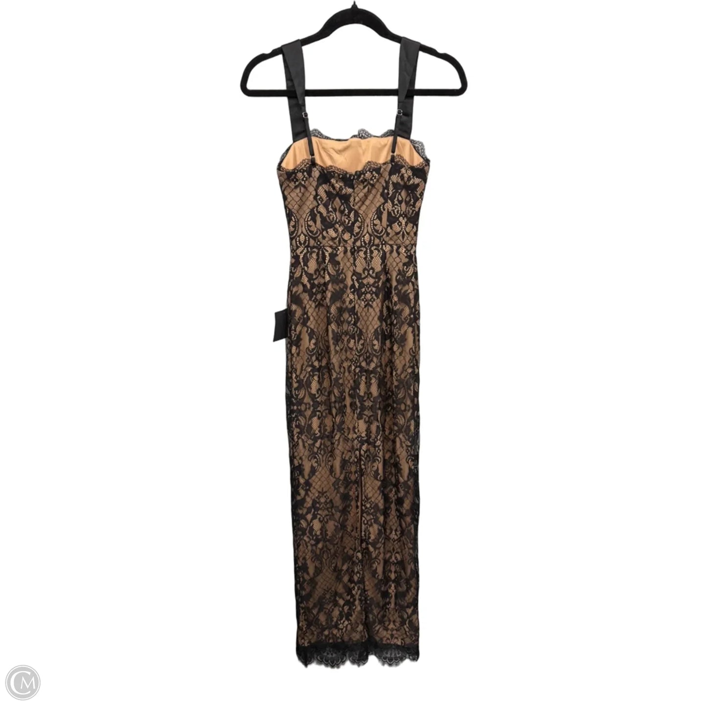 Dress Party Long By Lulus In Black & Cream, Size: Xs