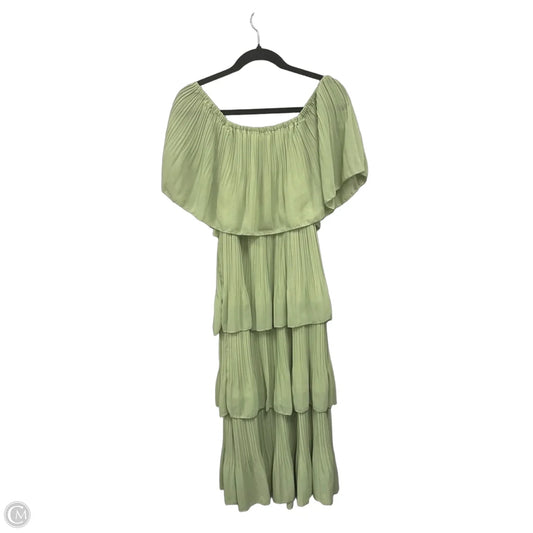 Dress Casual Midi By Clothes Mentor In Green, Size: L