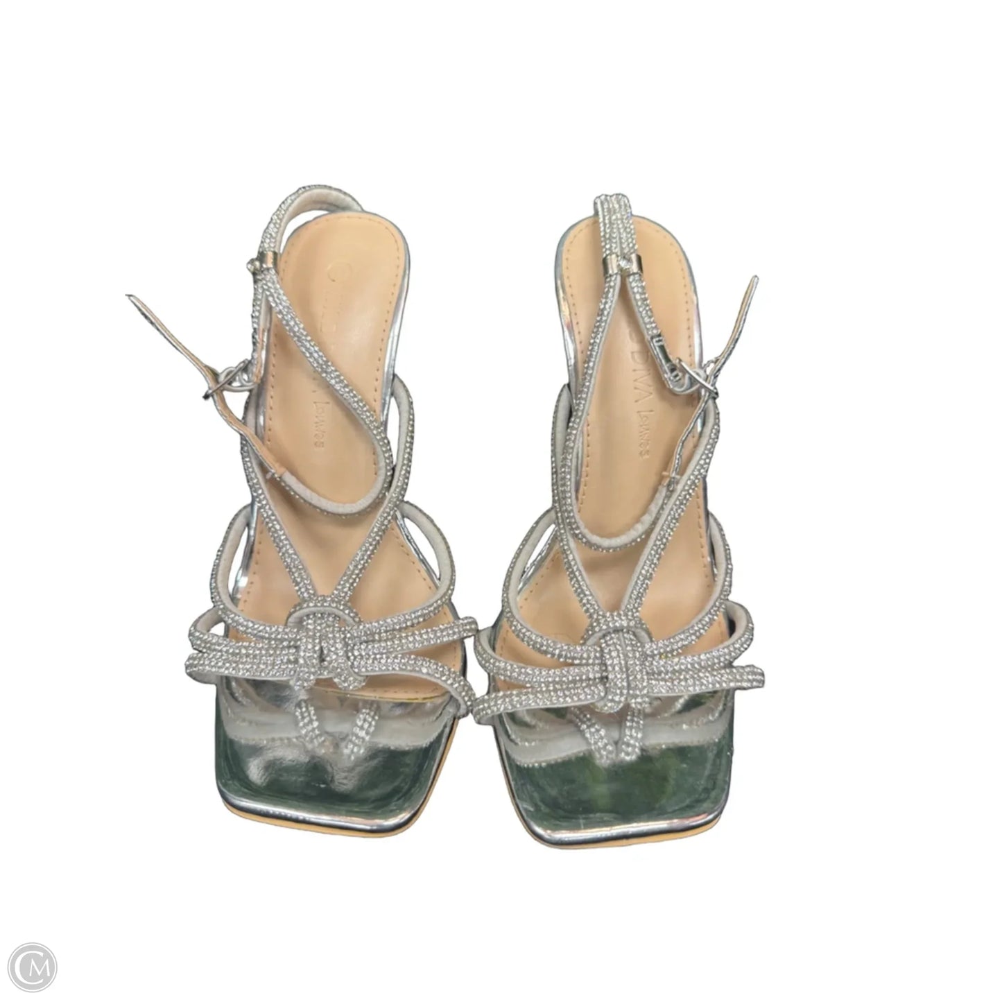 Shoes Heels Stiletto By Wild Diva In Silver, Size: 6