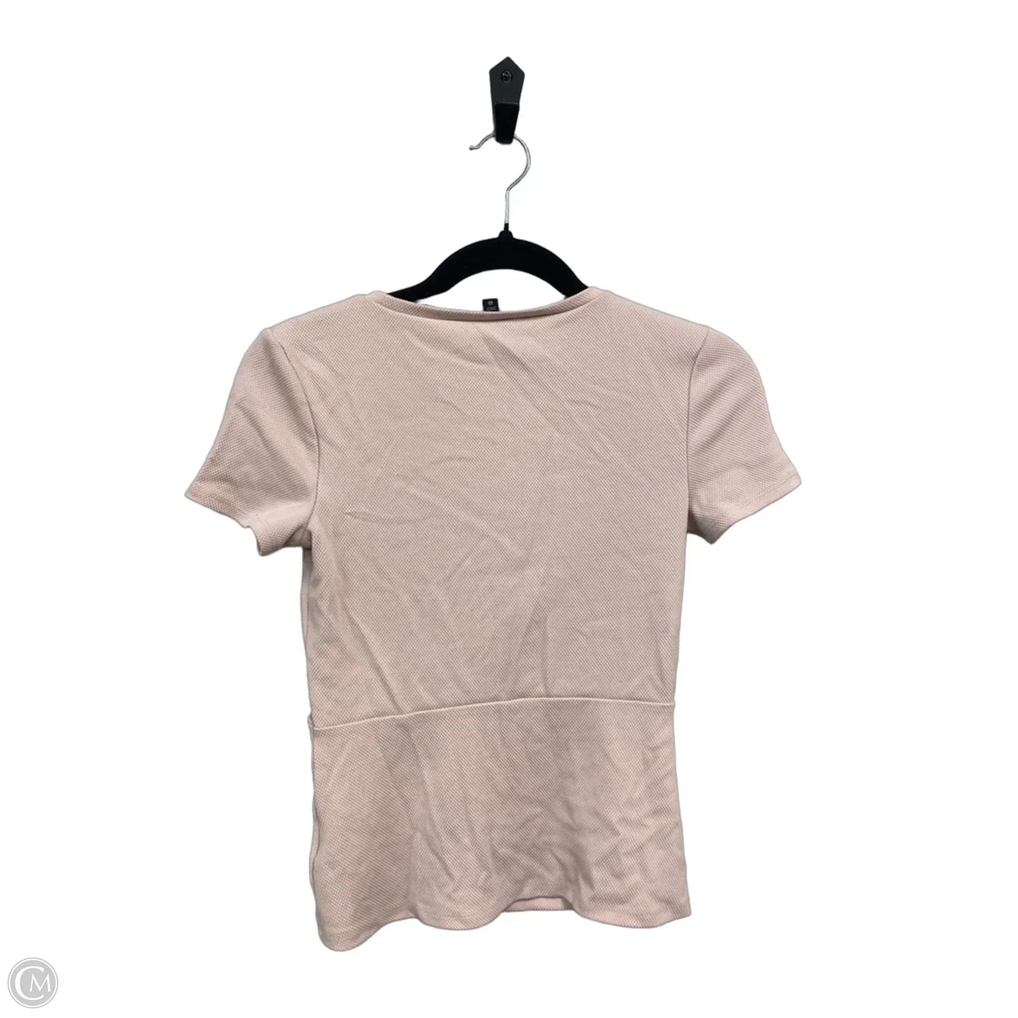 Top Short Sleeve By Express In Pink, Size: Xs