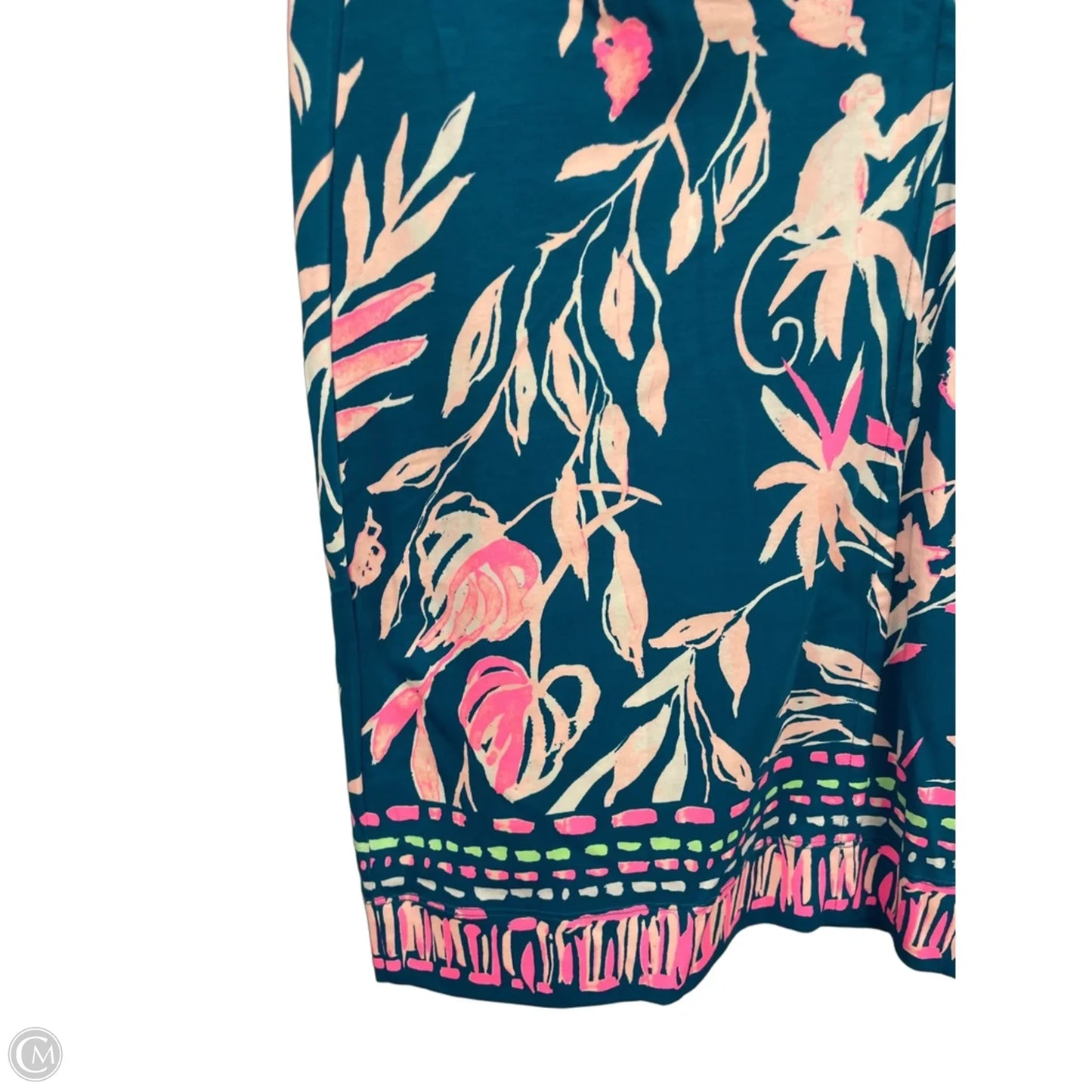 Dress Designer By Lilly Pulitzer In Green & Pink, Size: M