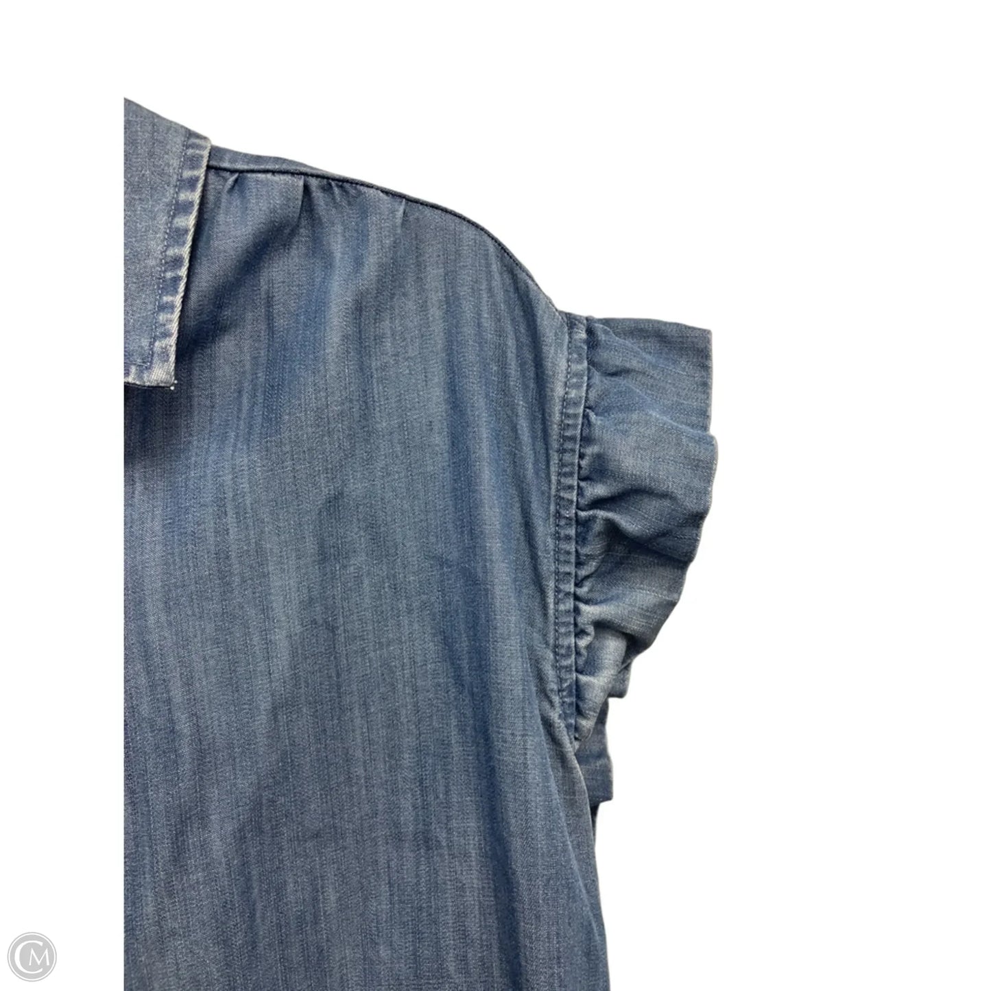 Dress Casual Short By Crown And Ivy In Blue Denim, Size: M