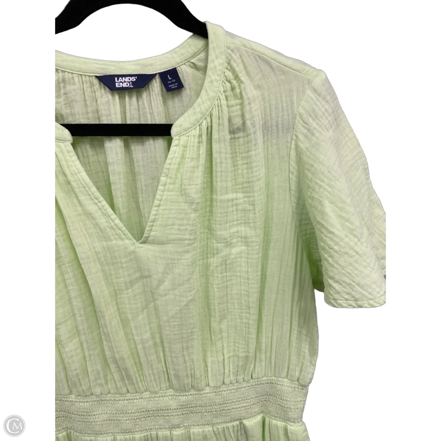 Dress Casual Maxi By Lands End In Green, Size: L