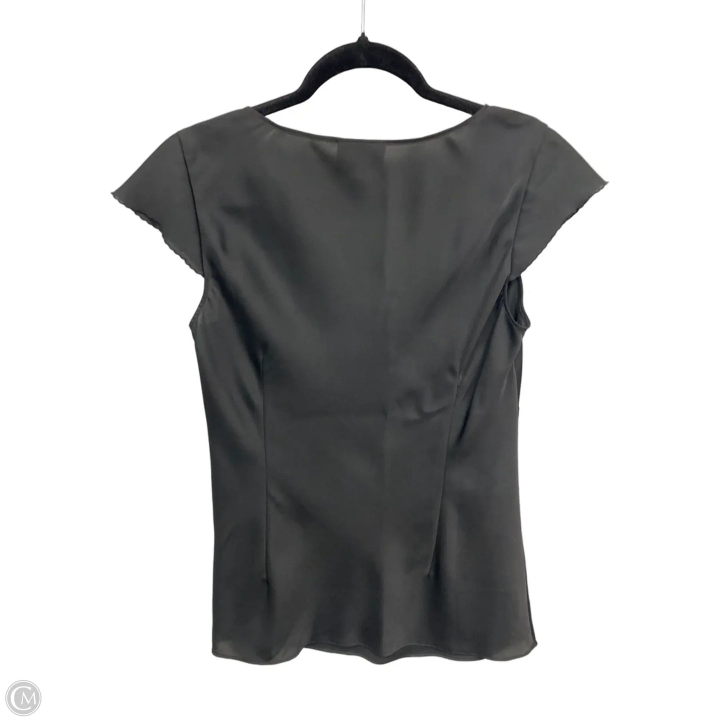 Blouse Short Sleeve By Loft In Black, Size: 4