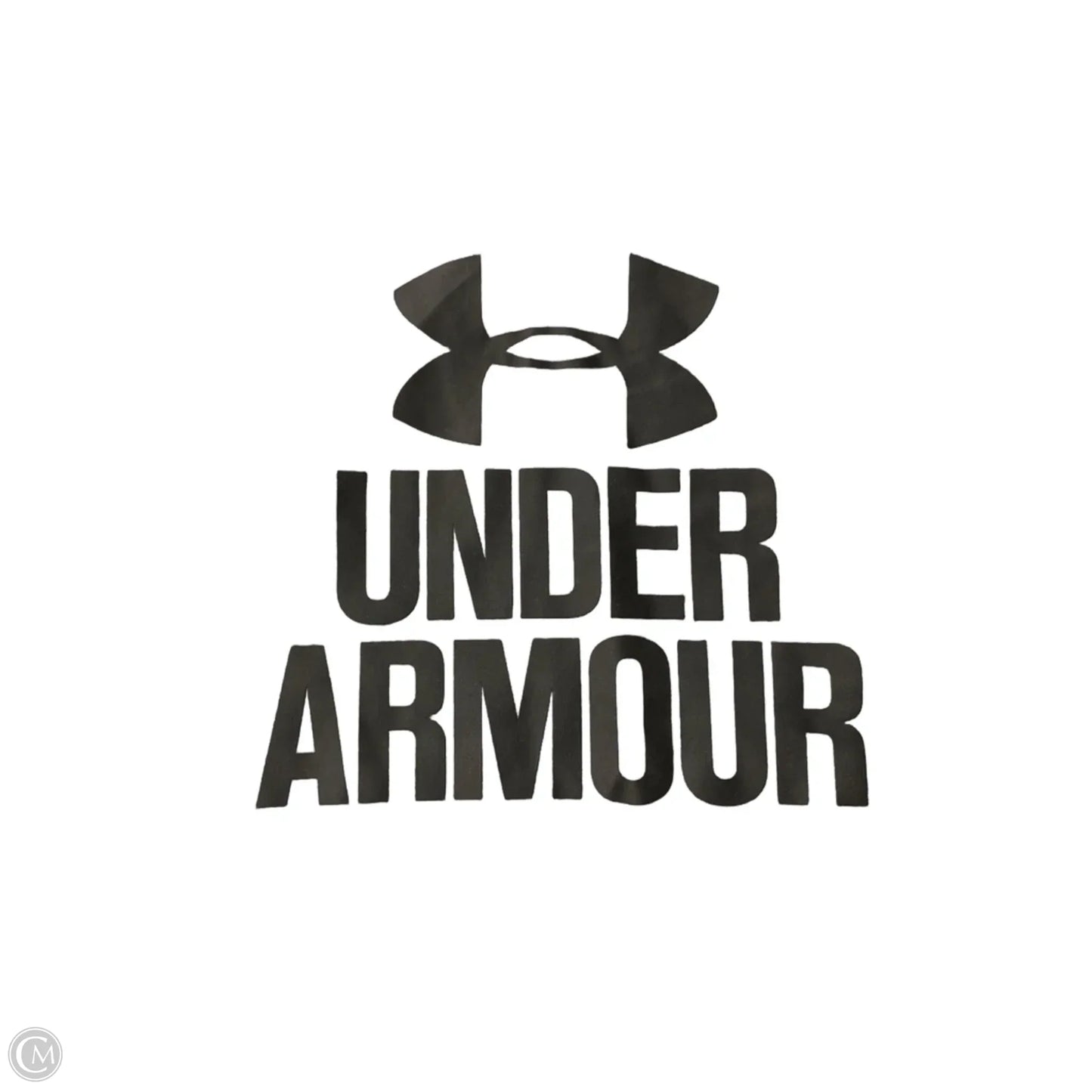Athletic Top Short Sleeve By Under Armour In Grey, Size: L