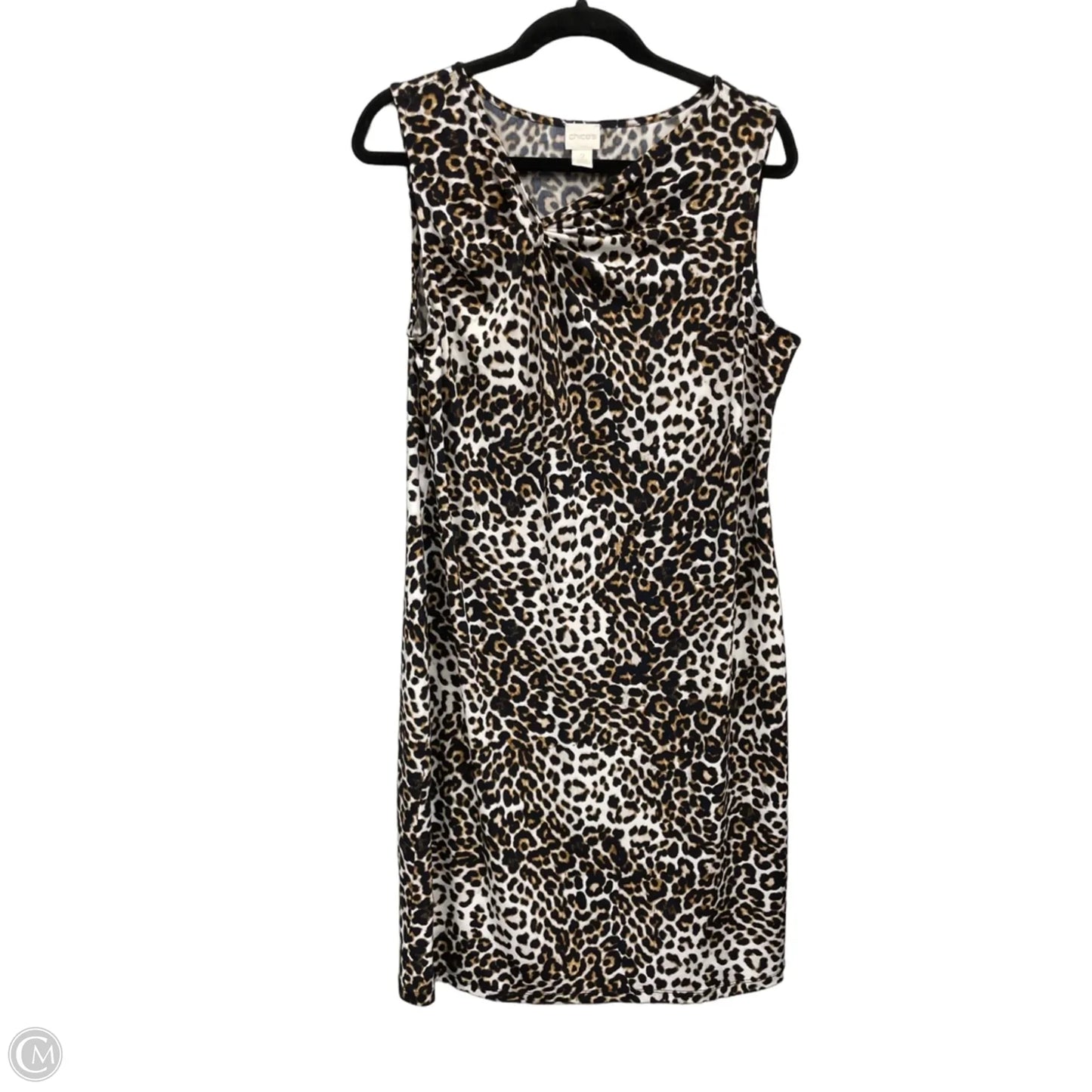 Dress Casual Short By Chicos In Black & Cream, Size: M