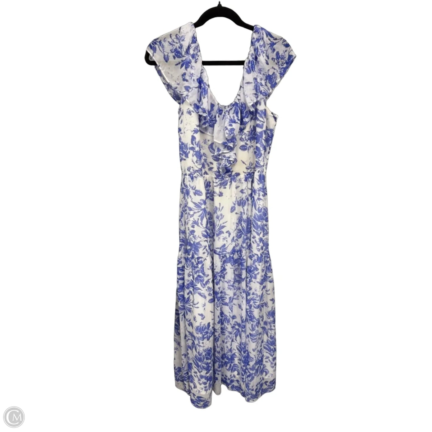 Dress Casual Maxi By Lucy Paris In Purple & White, Size: L