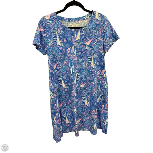 Dress Designer By Lilly Pulitzer In Blue & Pink, Size: S