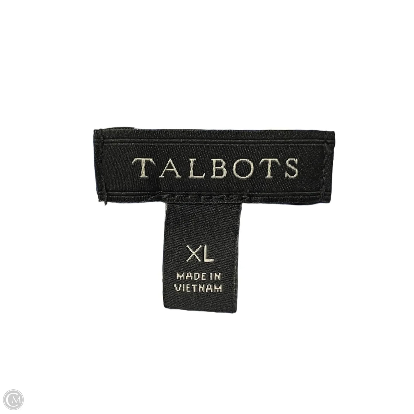 Dress Casual Midi By Talbots In Blue & White, Size: Xl