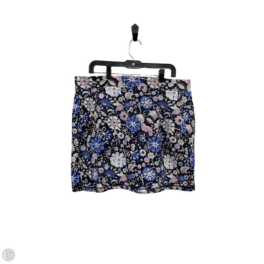 Skirt Mini & Short By Talbots In Blue & Purple, Size: Xl