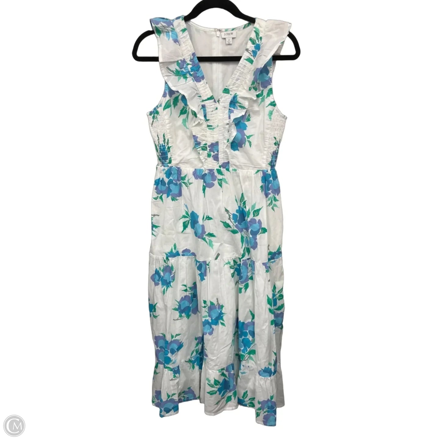 Dress Casual Maxi By J. Crew In Blue & White, Size: 2