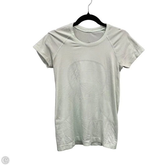 Athletic Top Short Sleeve By Lululemon In Green, Size: 6