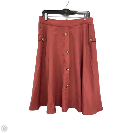 Skirt Midi By Shein In Red, Size: L
