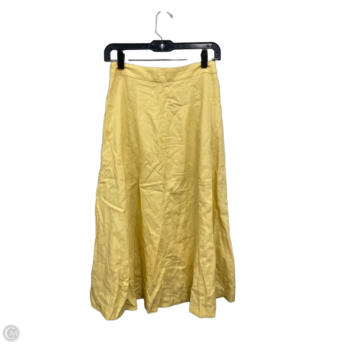 Skirt Midi By Banana Republic In Yellow, Size: 2