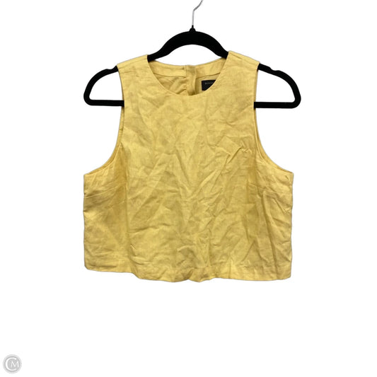 Top Sleeveless By Banana Republic In Yellow, Size: S