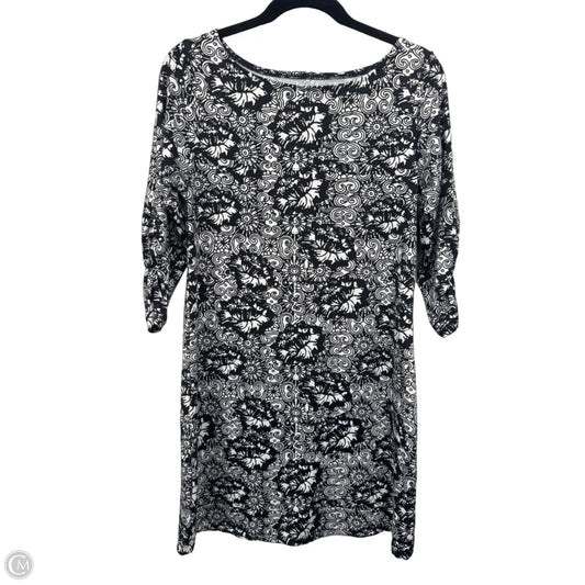 Dress Casual Midi By Soybu In Black & White, Size: M
