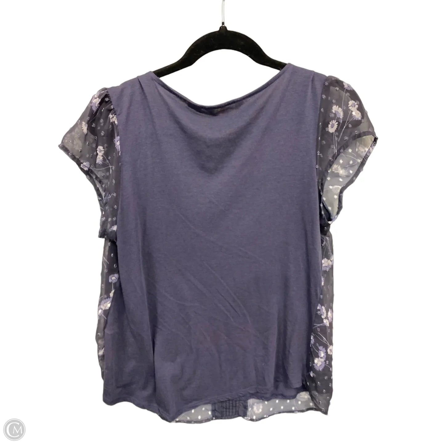 Top Short Sleeve By Clothes Mentor In Purple, Size: L