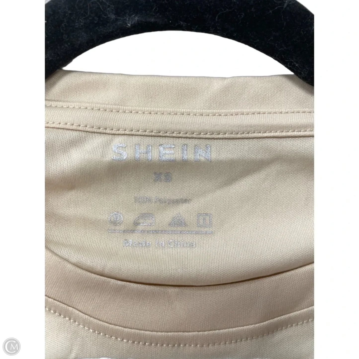 Top Short Sleeve Basic By Shein In Brown, Size: Xs