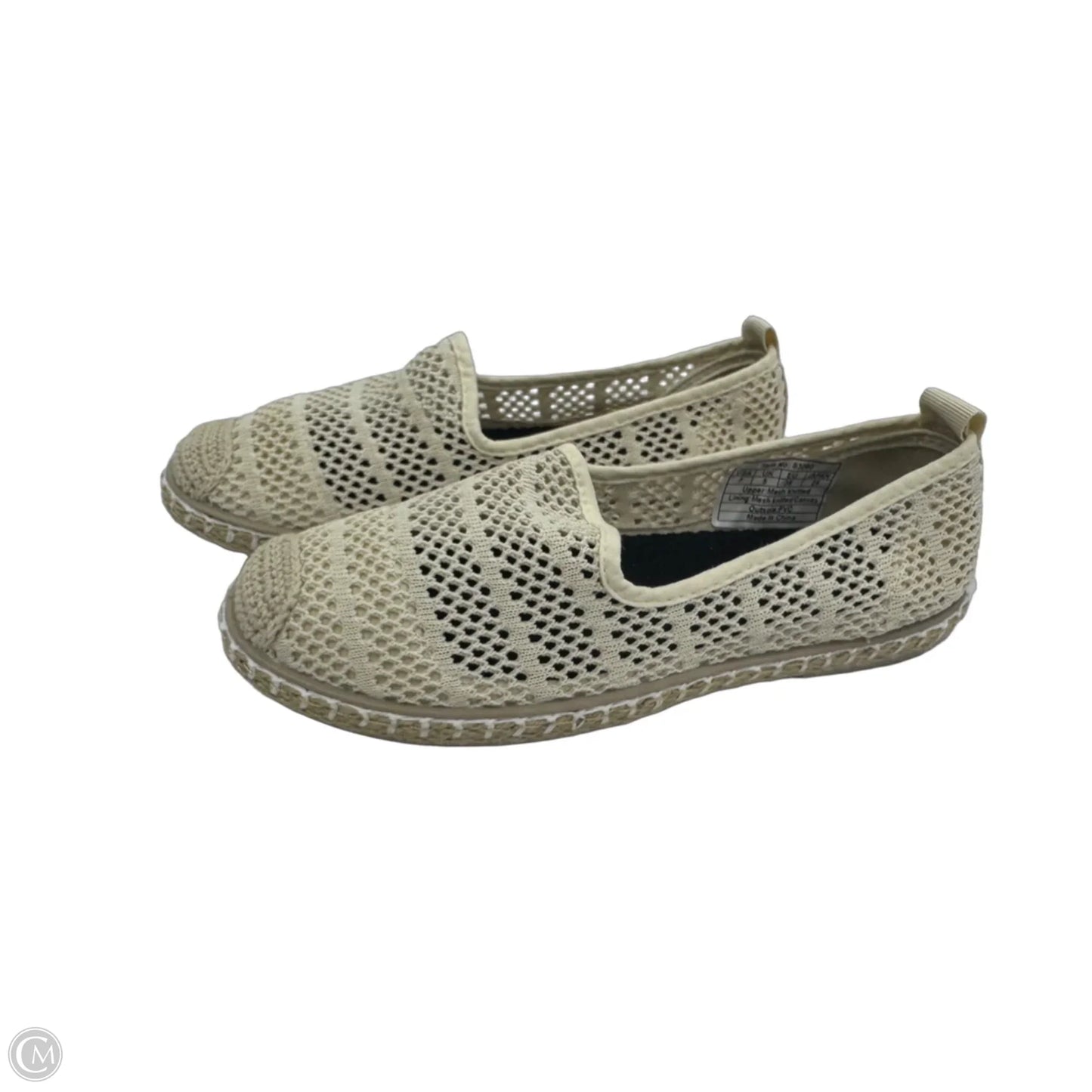 Shoes Flats By Clothes Mentor In Cream, Size: 7