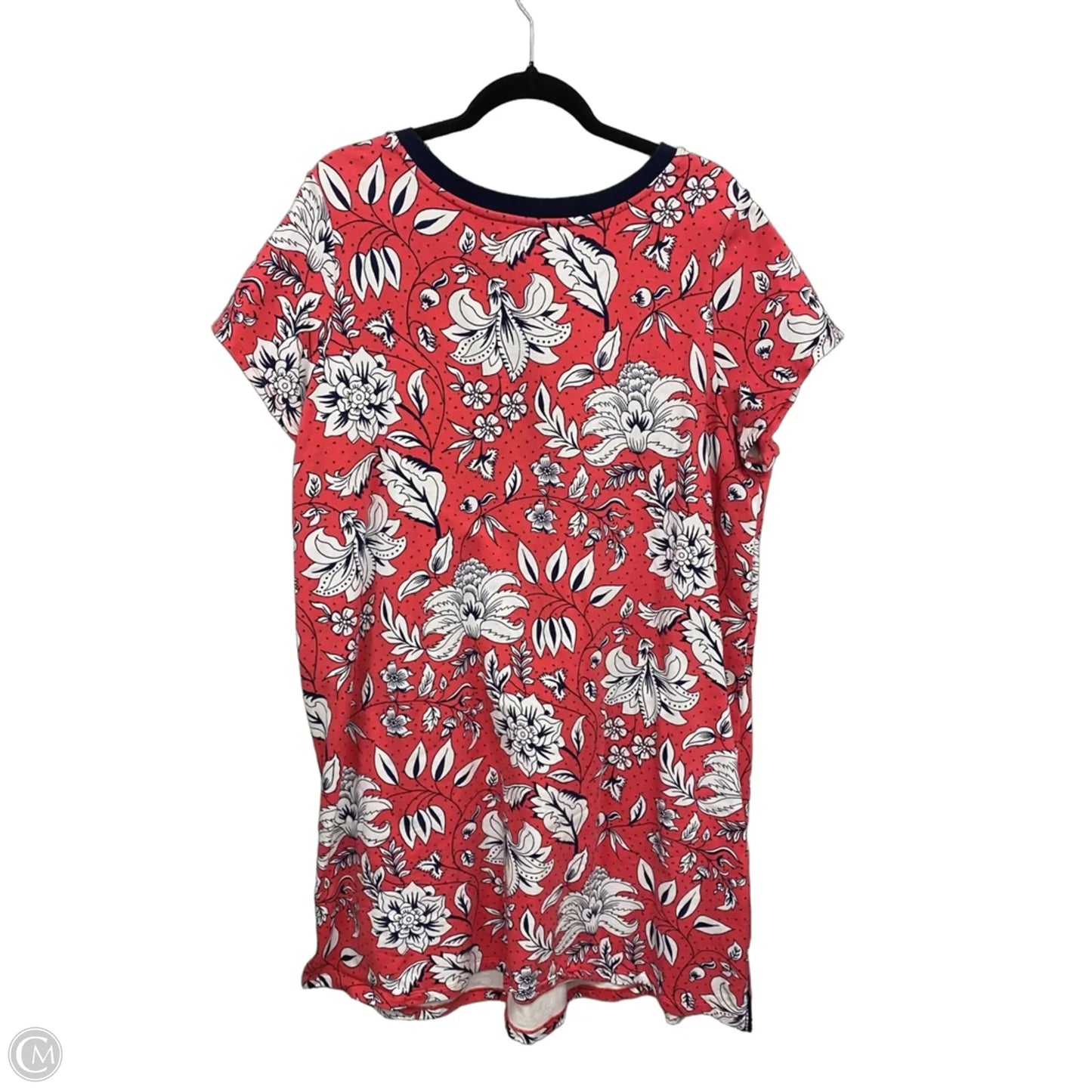 Dress Casual Short By Susan Graver In Blue & Pink, Size: 1x