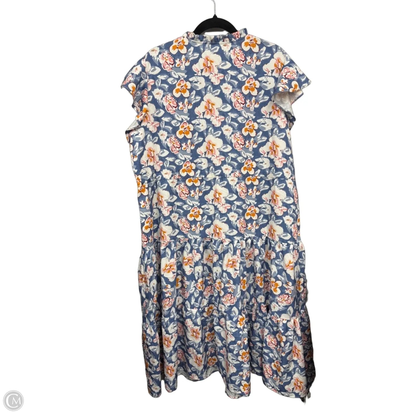 Dress Casual Maxi By Grace Karin In Black & Orange, Size: 2x
