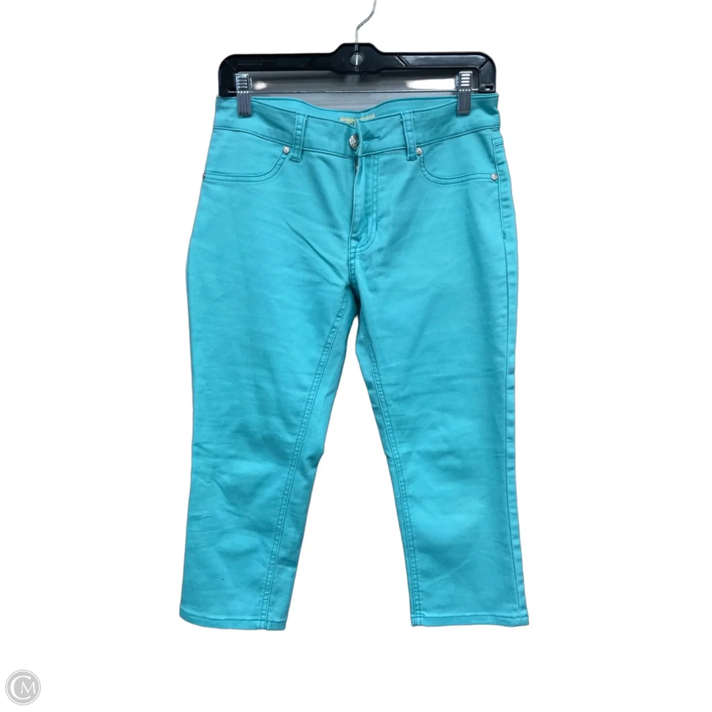 Jeans Cropped By D Jeans In Teal, Size: 8