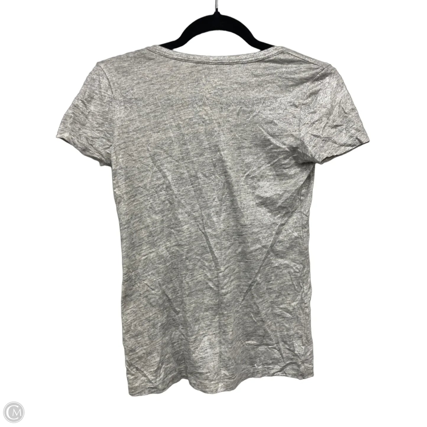 Top Short Sleeve By J. Crew In Silver, Size: Xxs