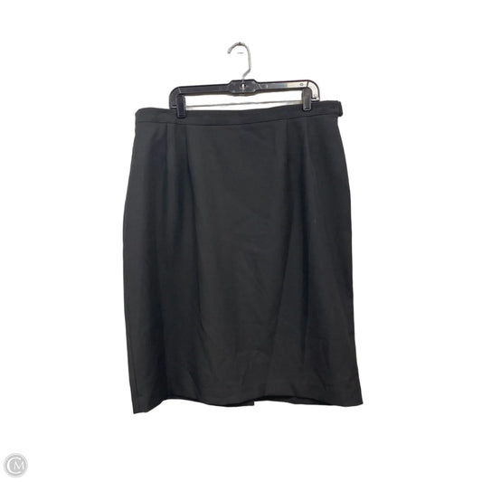 Skirt Midi By Leslie Fay In Black, Size: 20