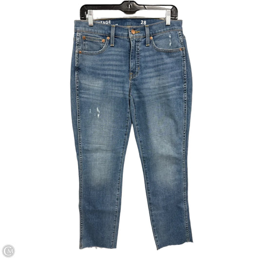 Jeans Straight By Clothes Mentor In Blue Denim, Size: 28