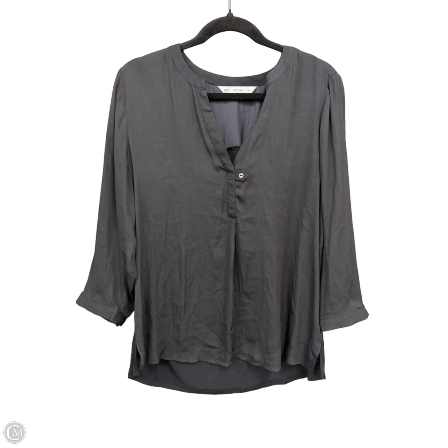 Top Long Sleeve By Clothes Mentor In Black, Size: L