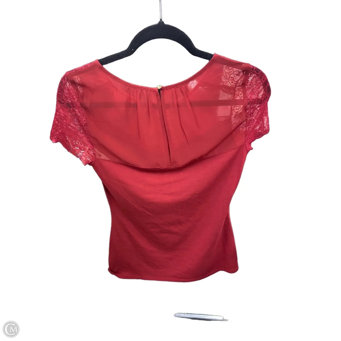 Top Short Sleeve By Express In Red, Size: S