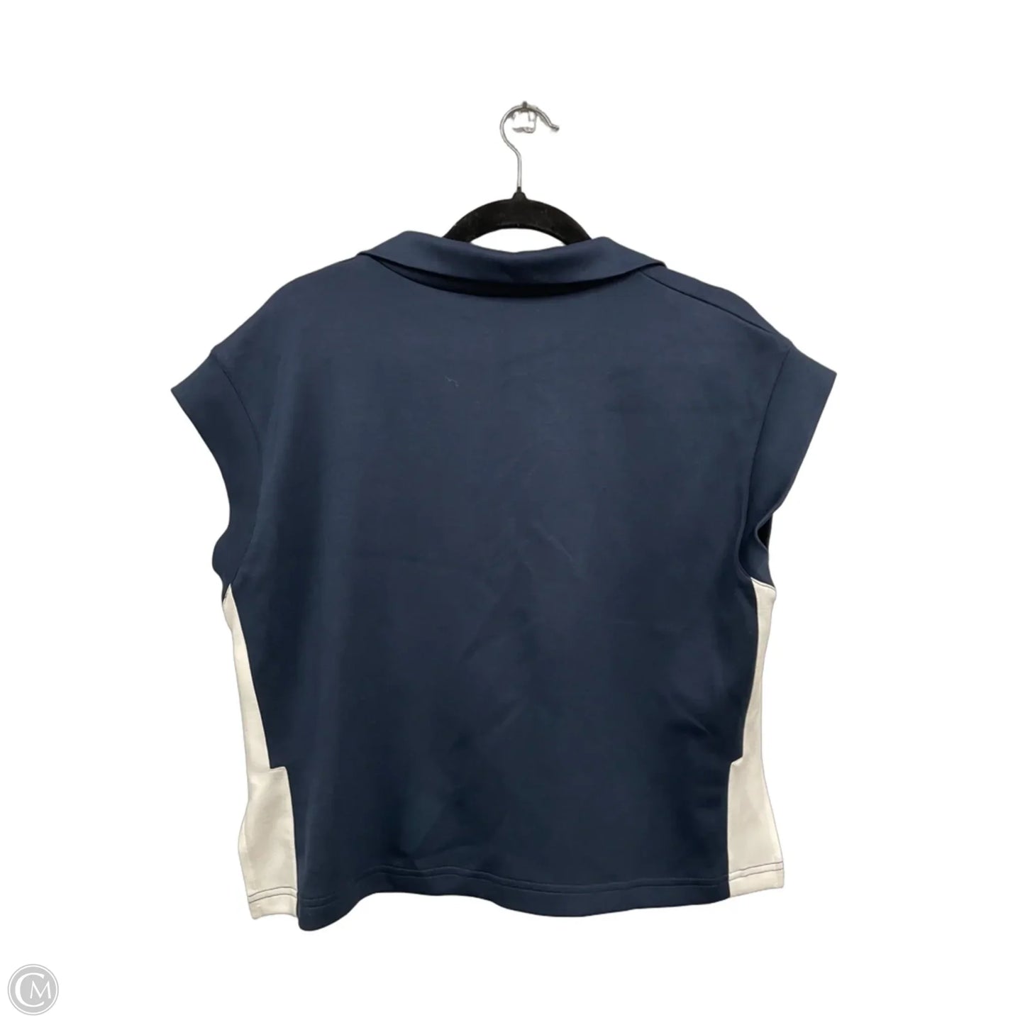 Top Short Sleeve By Entro In Blue & White, Size: S