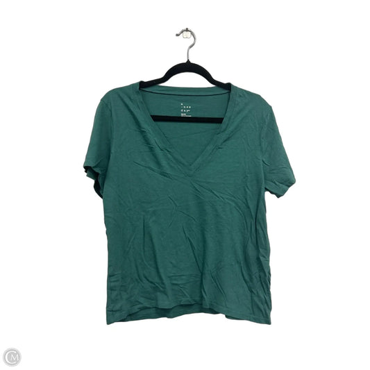 Top Short Sleeve Basic By A New Day In Green, Size: M