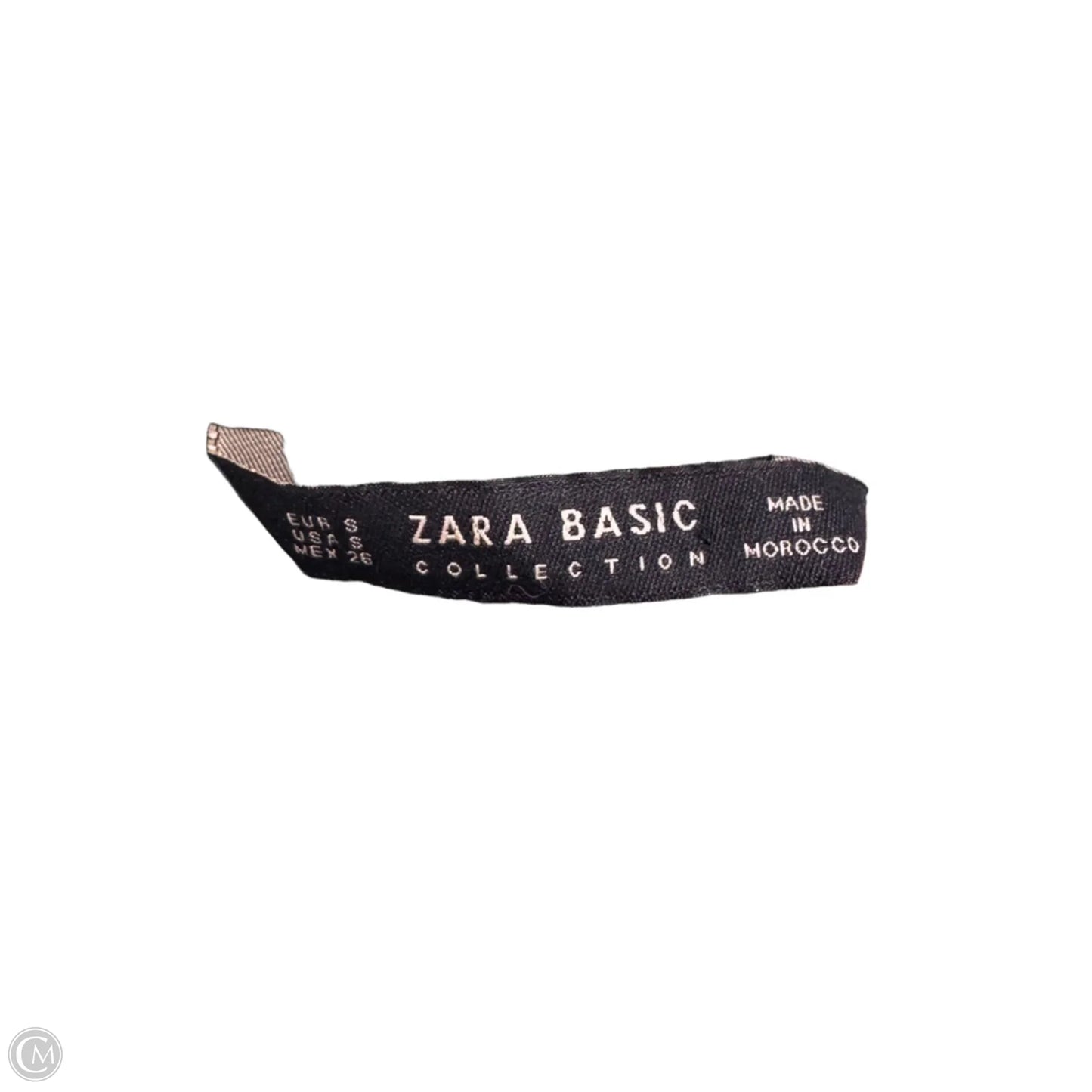Top Long Sleeve By Zara Basic In Green & Orange, Size: S