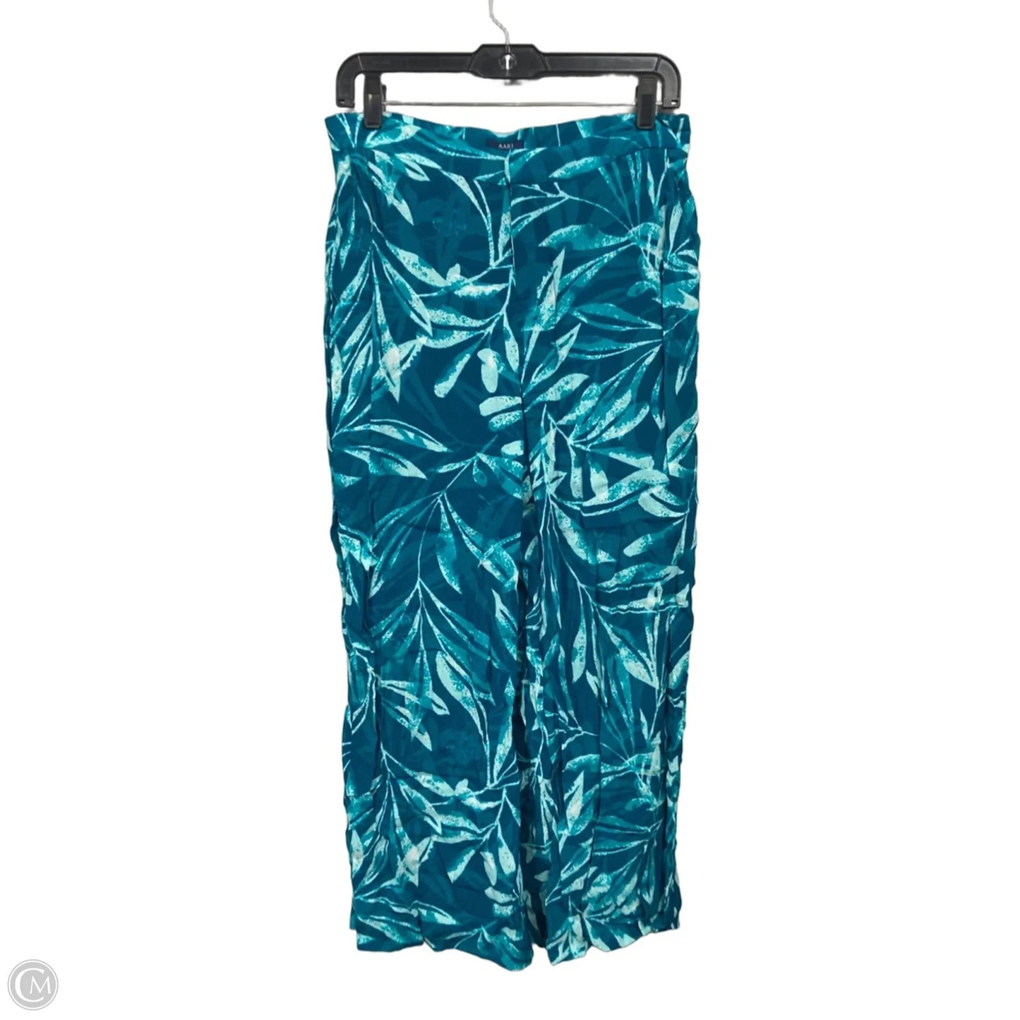 Pants Wide Leg By Kaari Blue In Teal, Size: S