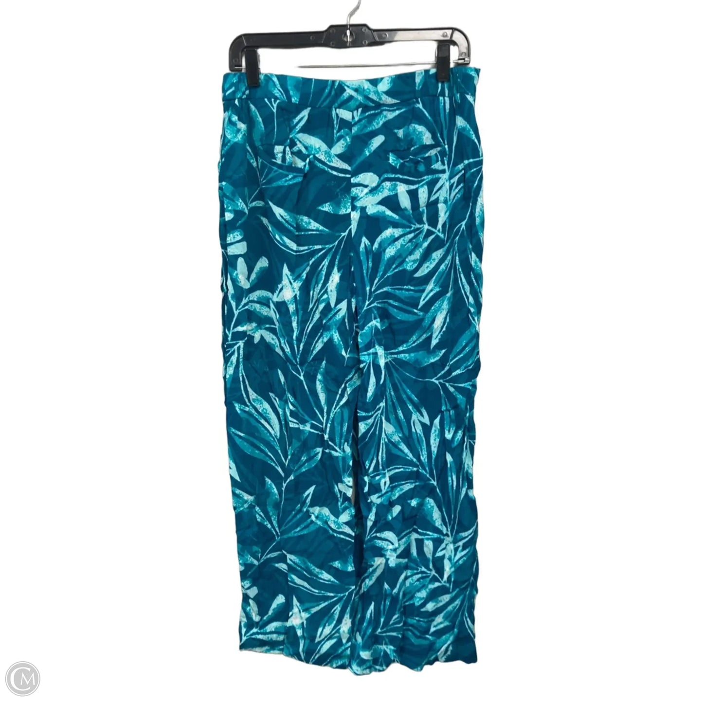 Pants Wide Leg By Kaari Blue In Teal, Size: S