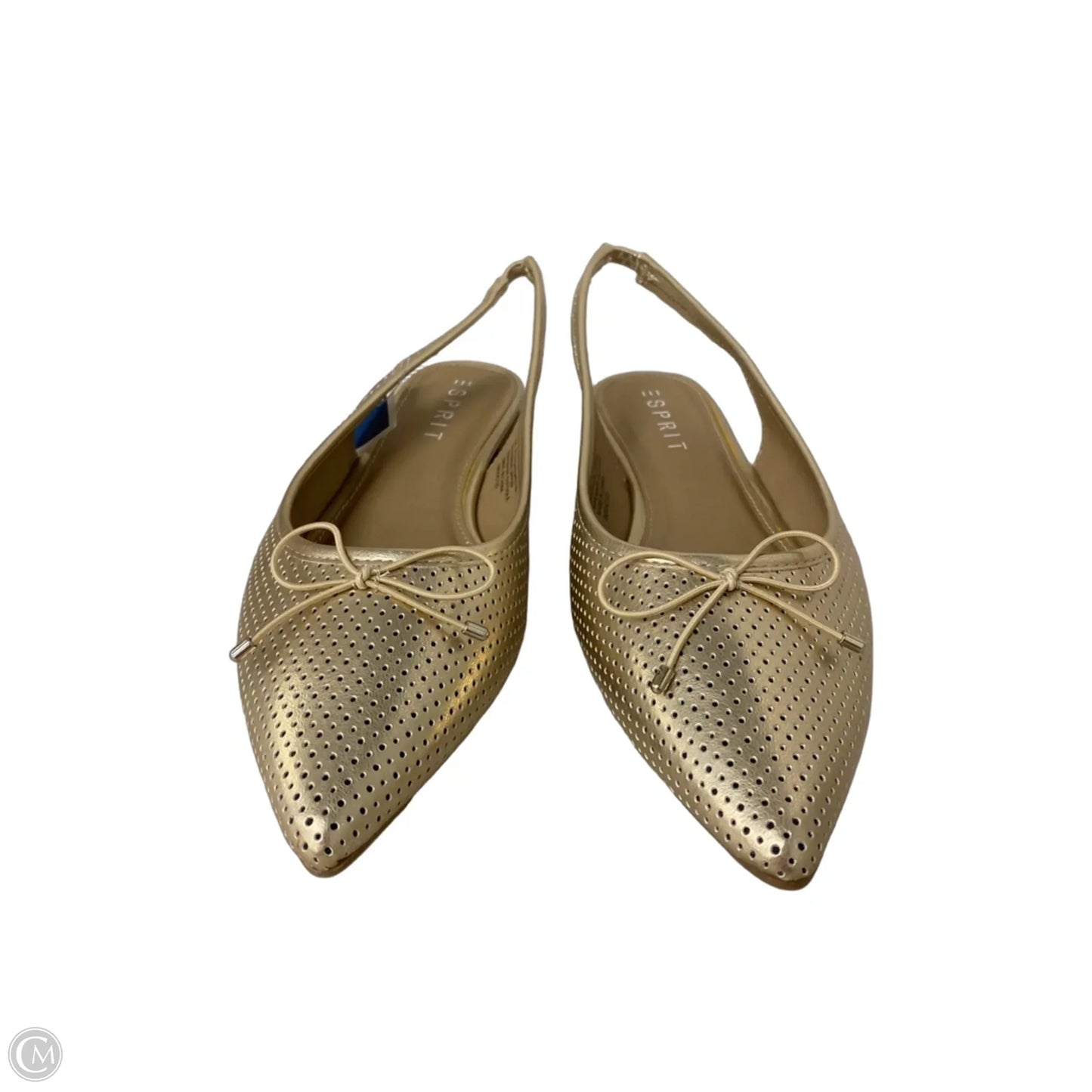Shoes Flats By Esprit In Gold, Size: 10