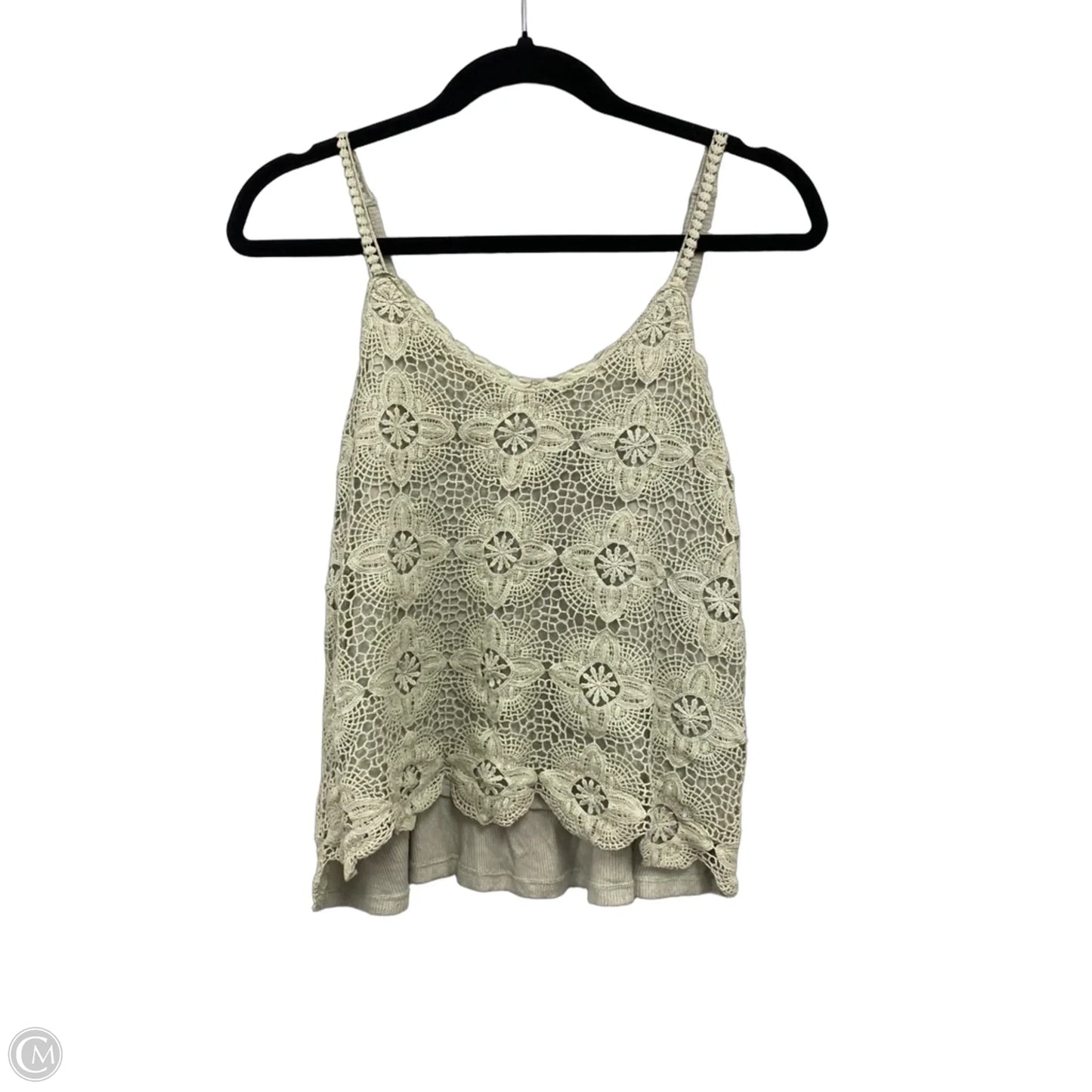 Top Sleeveless By Daytrip In Green, Size: S