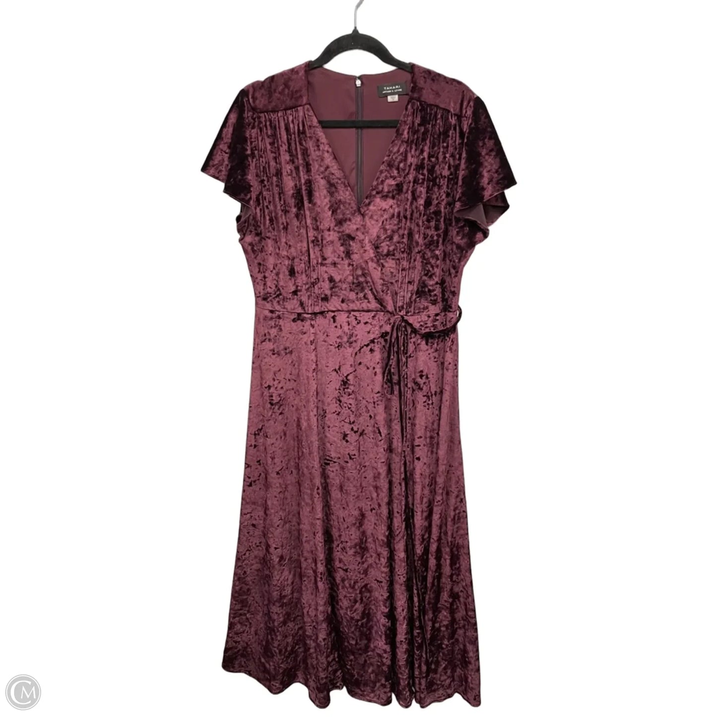Dress Casual Maxi By Tahari In Maroon, Size: 16