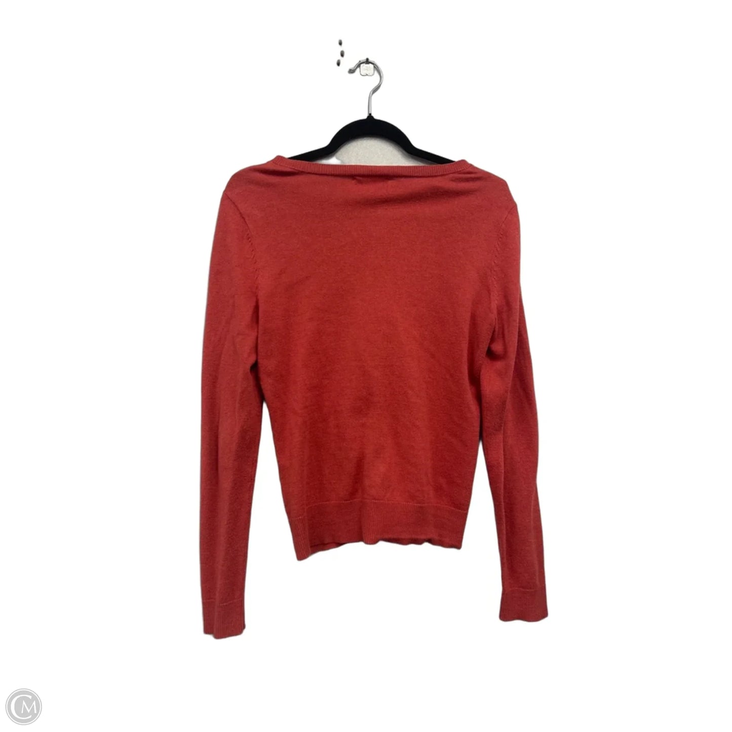 Sweater Cardigan By New York And Co In Red, Size: M