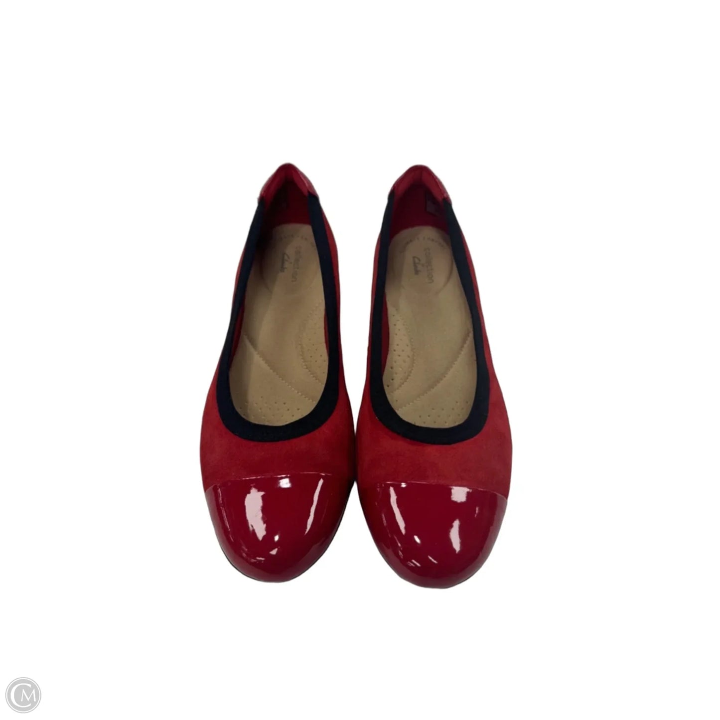 Shoes Flats By Clarks In Red, Size: 7.5