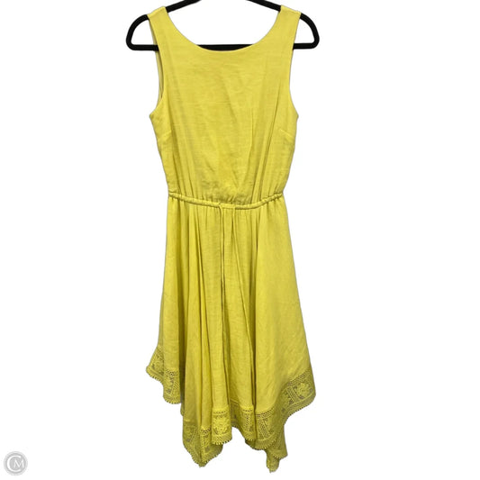 Dress Casual Midi By Clothes Mentor In Yellow, Size: S