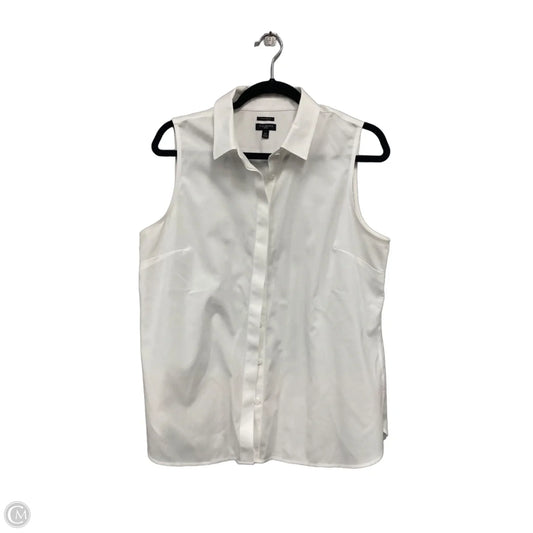 Top Sleeveless By Talbots In White, Size: 12p