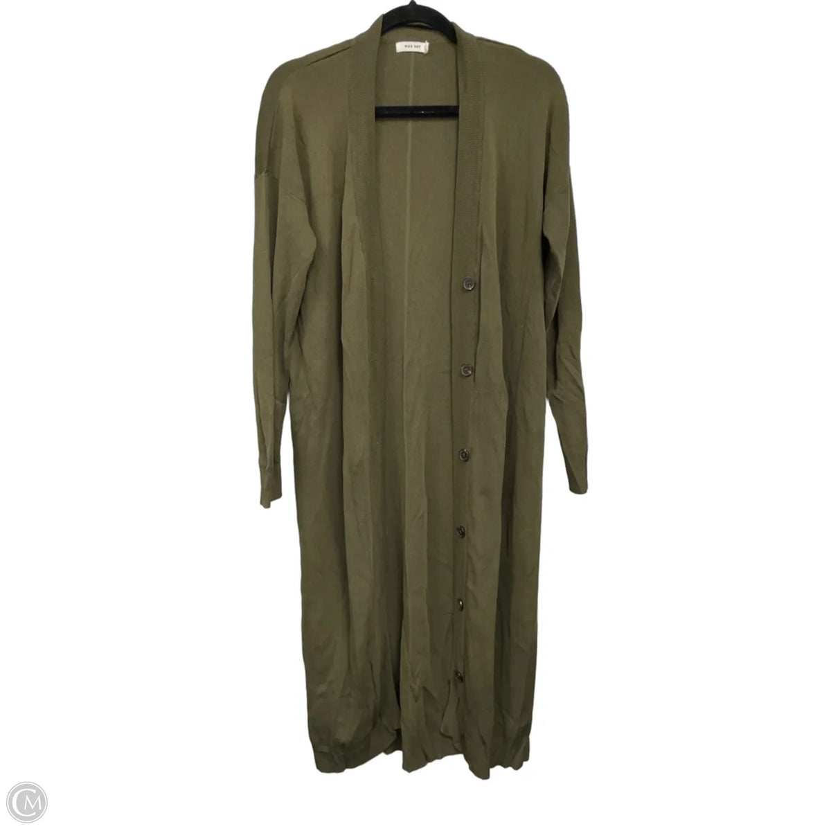 Sweater Cardigan By Mod Ref In Green, Size: L