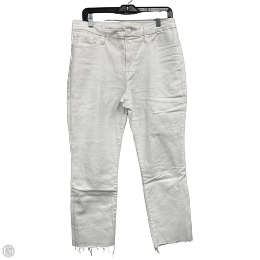 Jeans Cropped By Good American In White, Size: 10