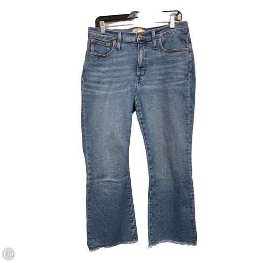 Jeans Flared By Madewell In Blue Denim, Size: 10