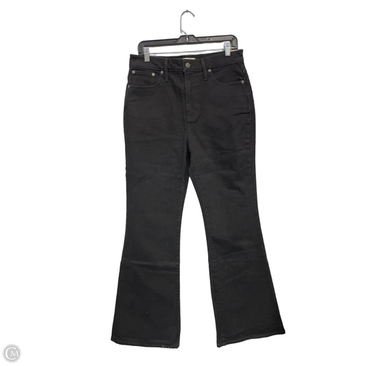 Jeans Flared By Madewell In Black Denim, Size: 8