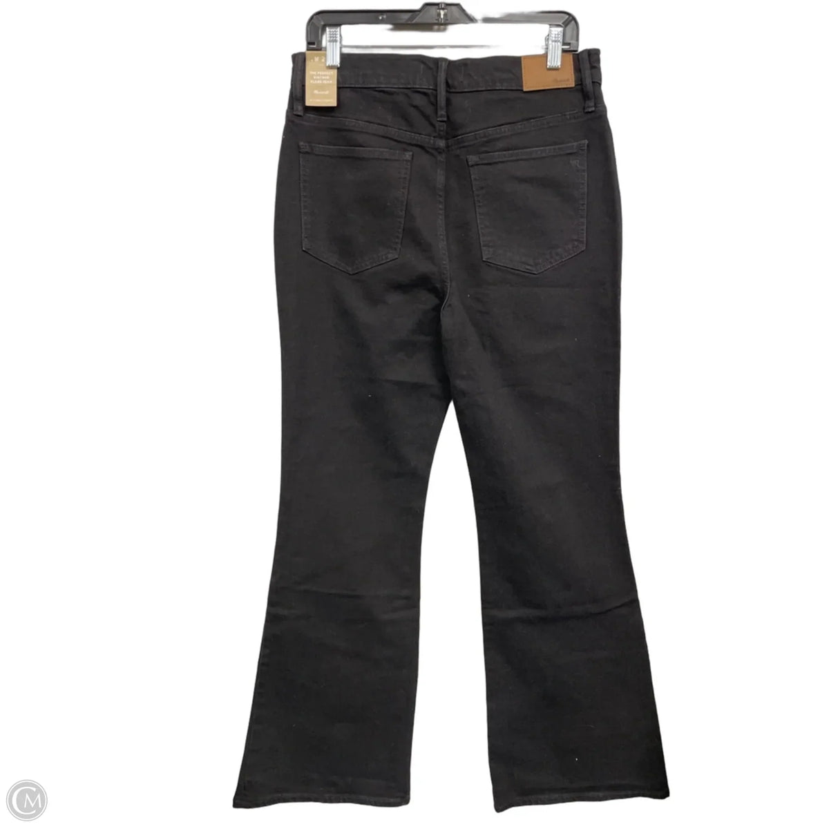 Jeans Flared By Madewell In Black Denim, Size: 8