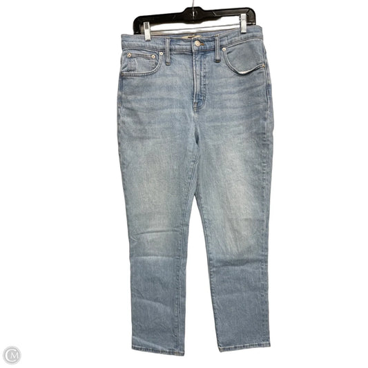 Jeans Straight By Madewell In Blue Denim, Size: 8