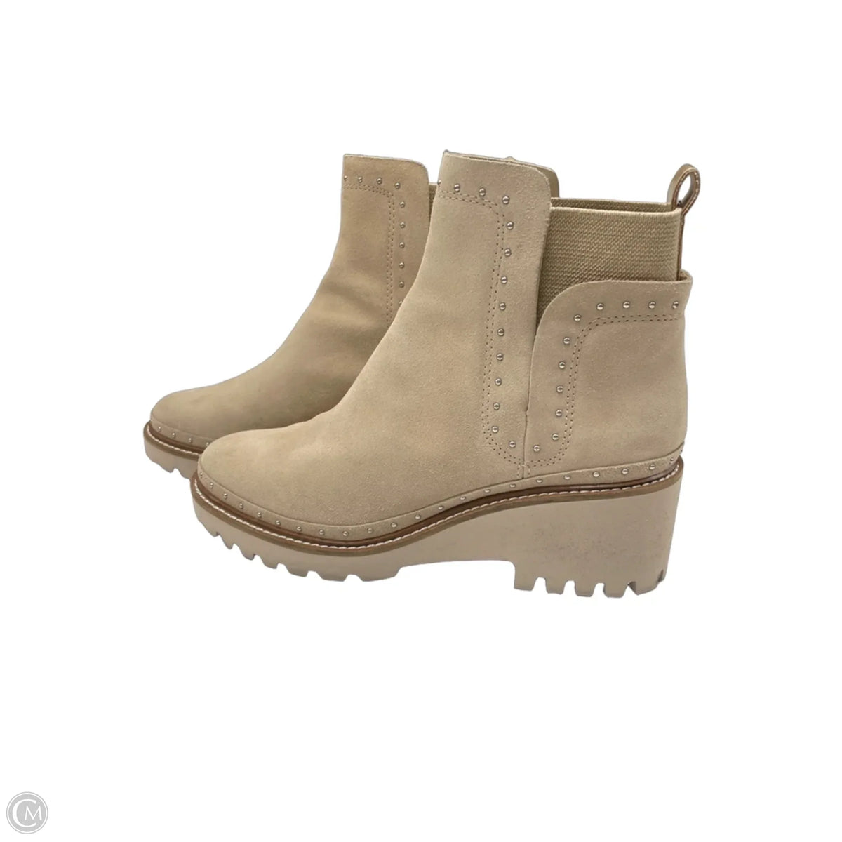Boots Ankle Heels By Dolce Vita In Beige, Size: 8.5